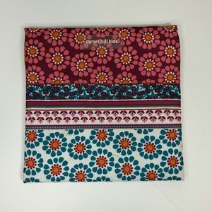 Garnet Hill Kids Reusable Lunch Pouch Sandwich Snack Bag Floral Geometric Print